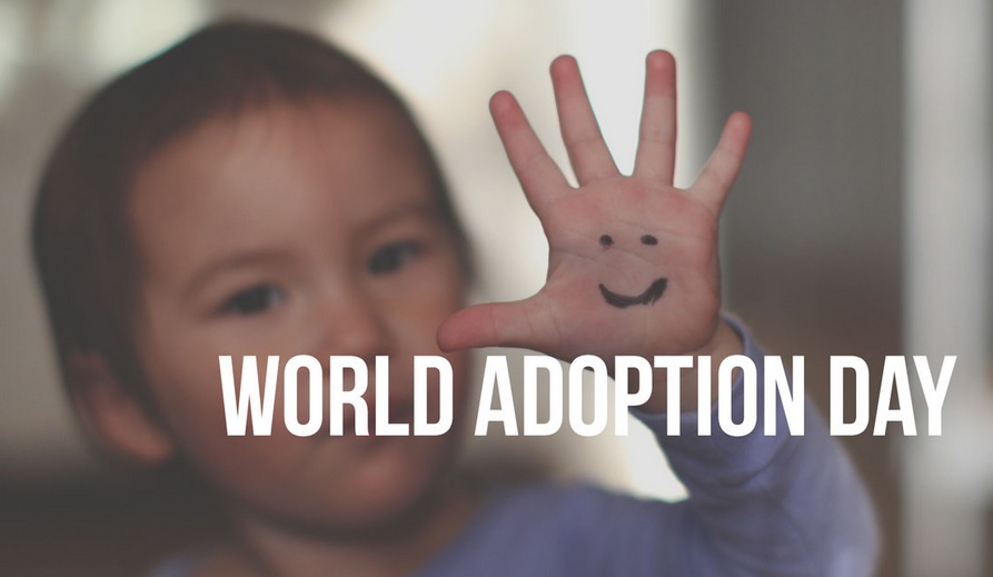 World Adoption Day Smiley On Hand