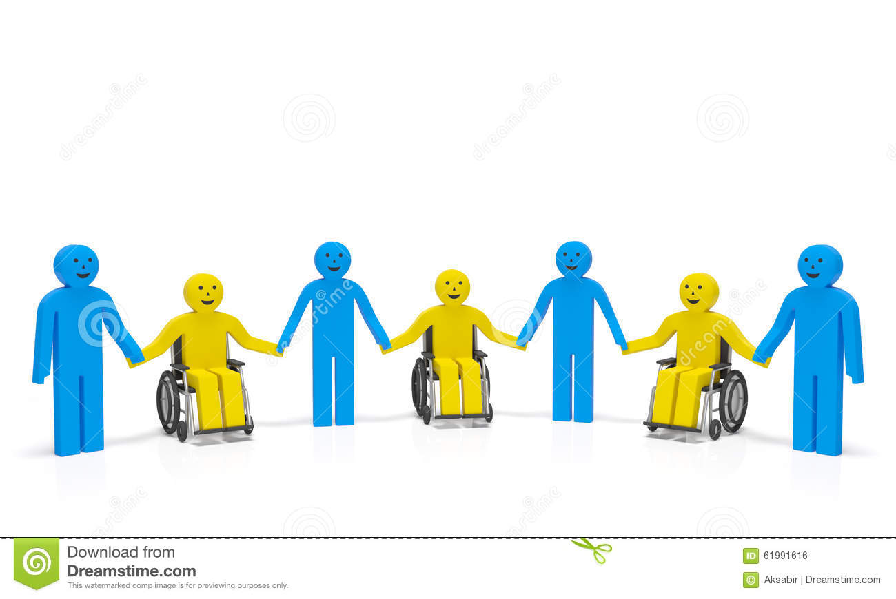 World Disabled Day 3d People On Wheelchairs Picture