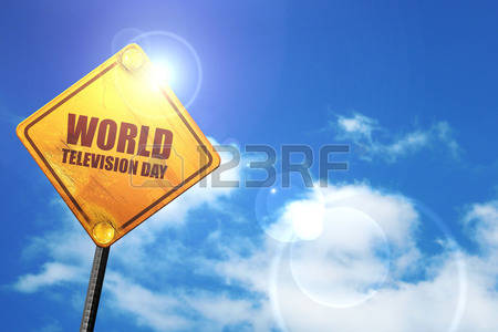 World Television Day Sign Board