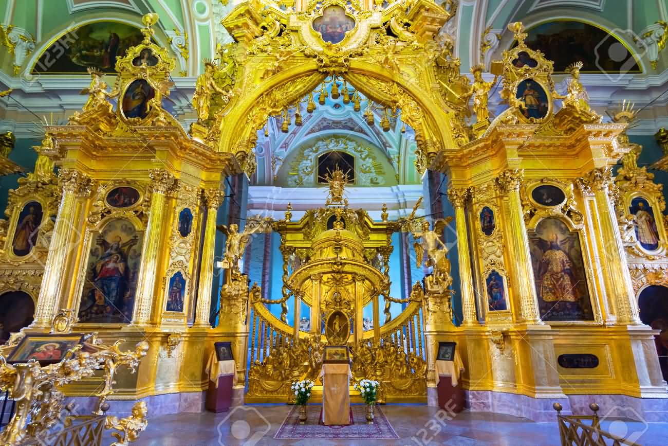 Altar Inside Peter And Paul Cathedral