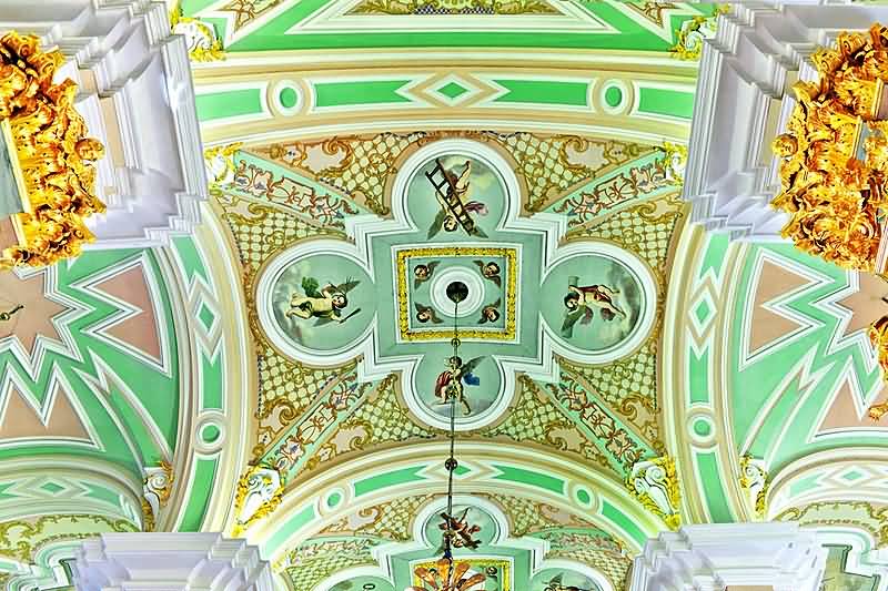 Amazing Ceiling Architecture Inside The Peter And Paul Cathedral