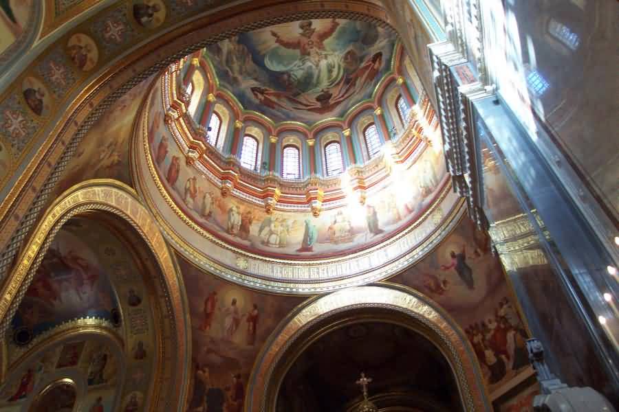 Amazing Frescos Inside The Cathedral Of Christ The Saviour