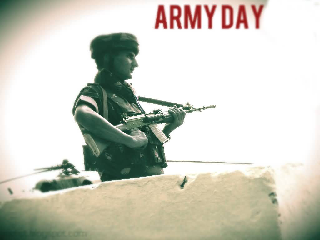 Army Day Soldier On Duty Picture