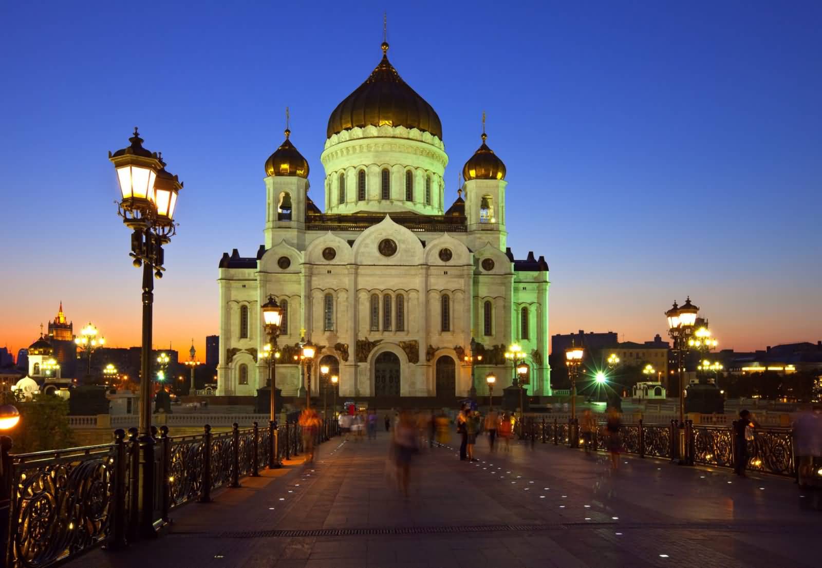 Cathedral Of Christ The Saviour During Sunset