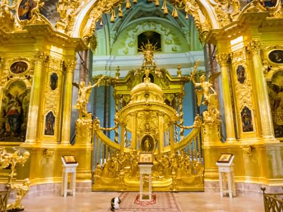 Central Altar Gate Inside The Peter And Paul Cathedral