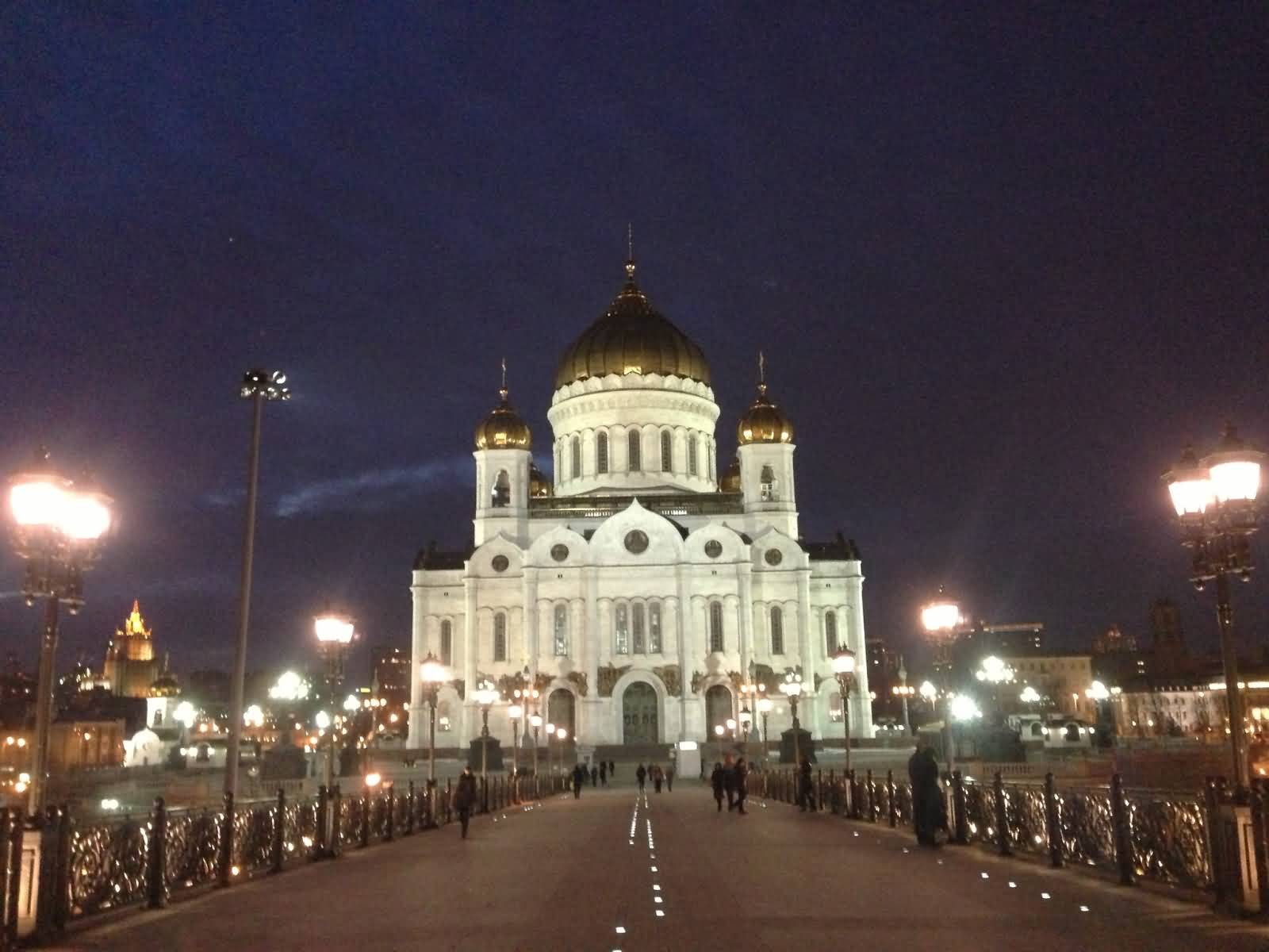 Christ The Savior Cathedral At Night