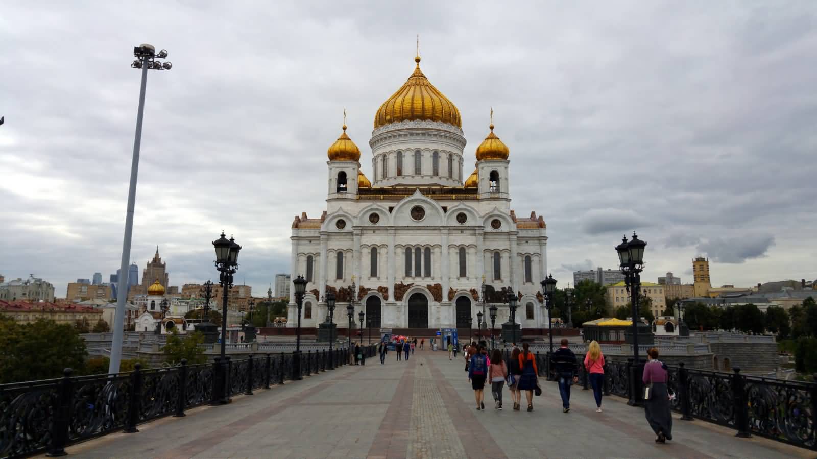 Christ The Saviour Cathedral In Moscow Front View