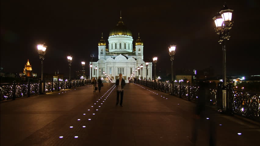 Christ The Saviour Front View At Night