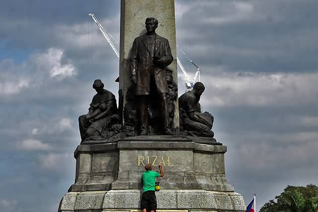 Closeup Of Rizal Monument In Rizal Park