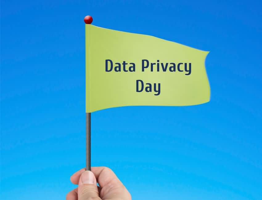 Data Privacy Day Flag In Hand