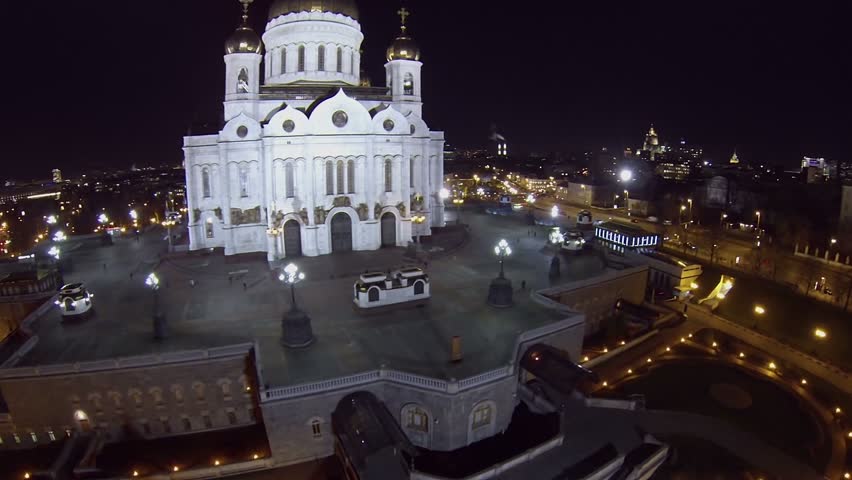 Edifice Of Christ The Saviour Cathedral At Night