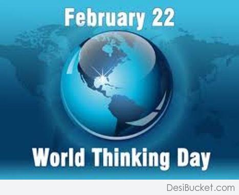 February 22 World Thinking Day Earth Globe