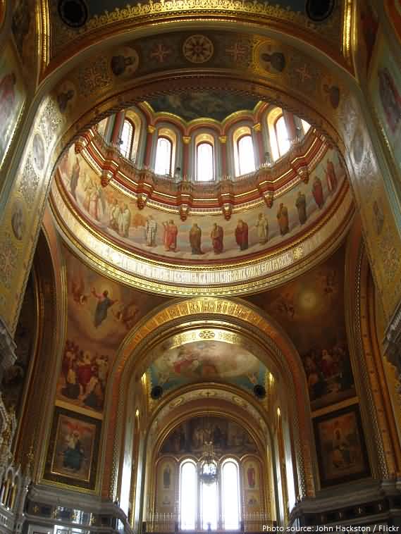 Frescoes Inside The Cathedral Of Christ The Saviour