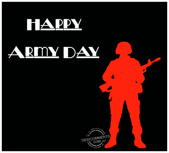 Happy Army Day Color Changing Soldier Picture