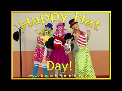 Happy Hat Day Three Clowns