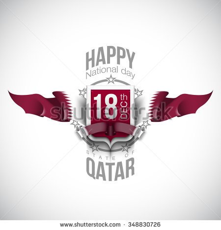 Happy National Day State Of Qatar Logo Picture