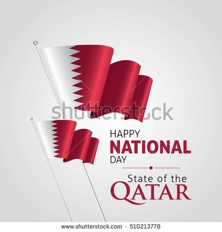 Happy National Day State Of Qatar