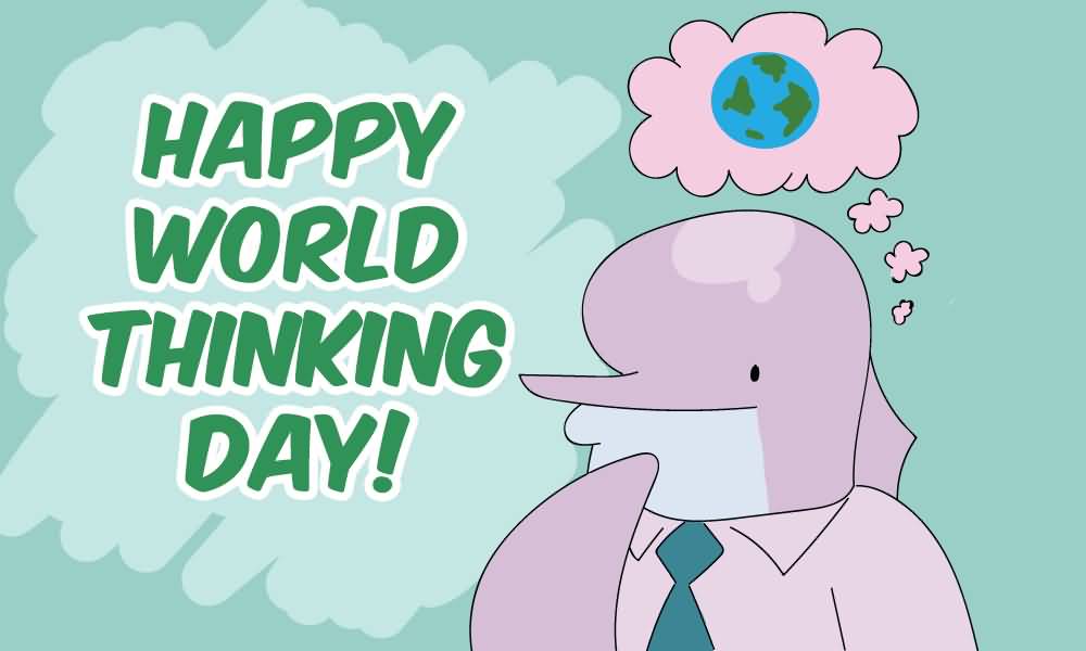 Happy World Thinking Day Cartoon Picture