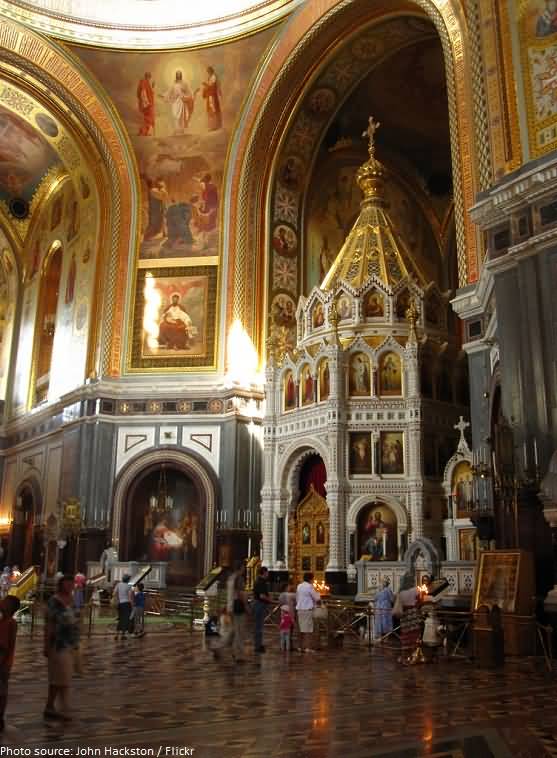 Iconostasis Inside The Cathedral Of Christ The Saviour