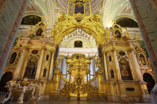 Iconstasis Of Peter And Paul Cathedral In Saint Petersburg, Russia