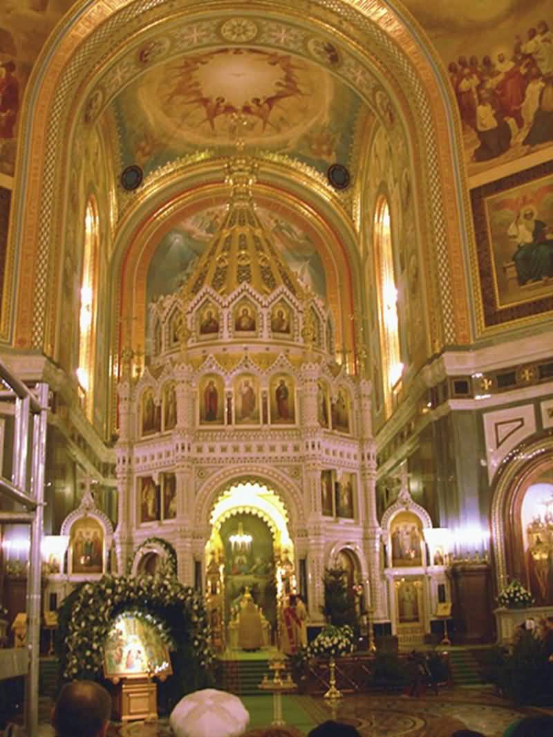 Inside View Of The Cathedral Of Christ The Saviour