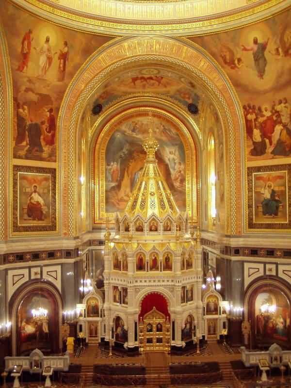 Interior View Of The Cathedral Of Christ The Saviour