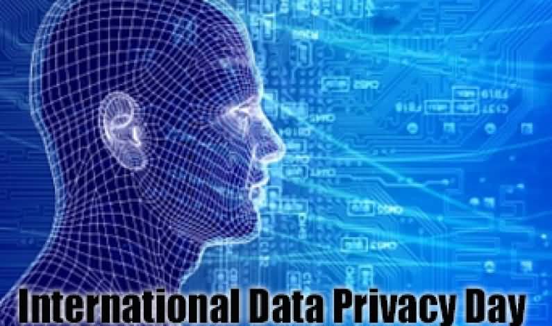 International Data Privacy Day 3D Man Face