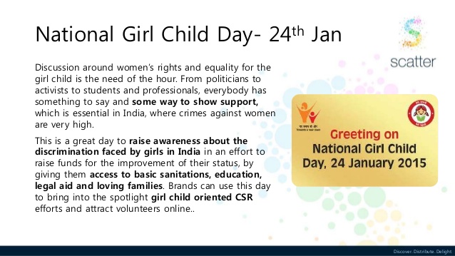 National Girl Child Day 24th January