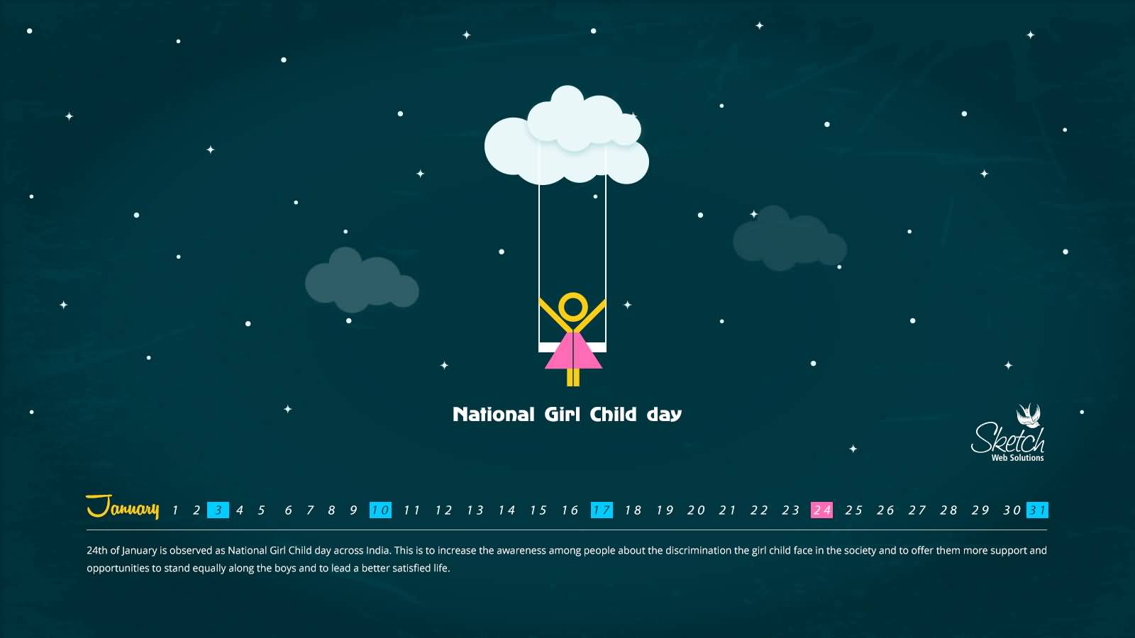 National Girl Child Day Calendar