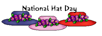 National Hat Day Three Hats Clipart