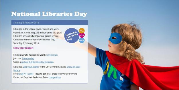 National Libraries Day Super Boy Picture