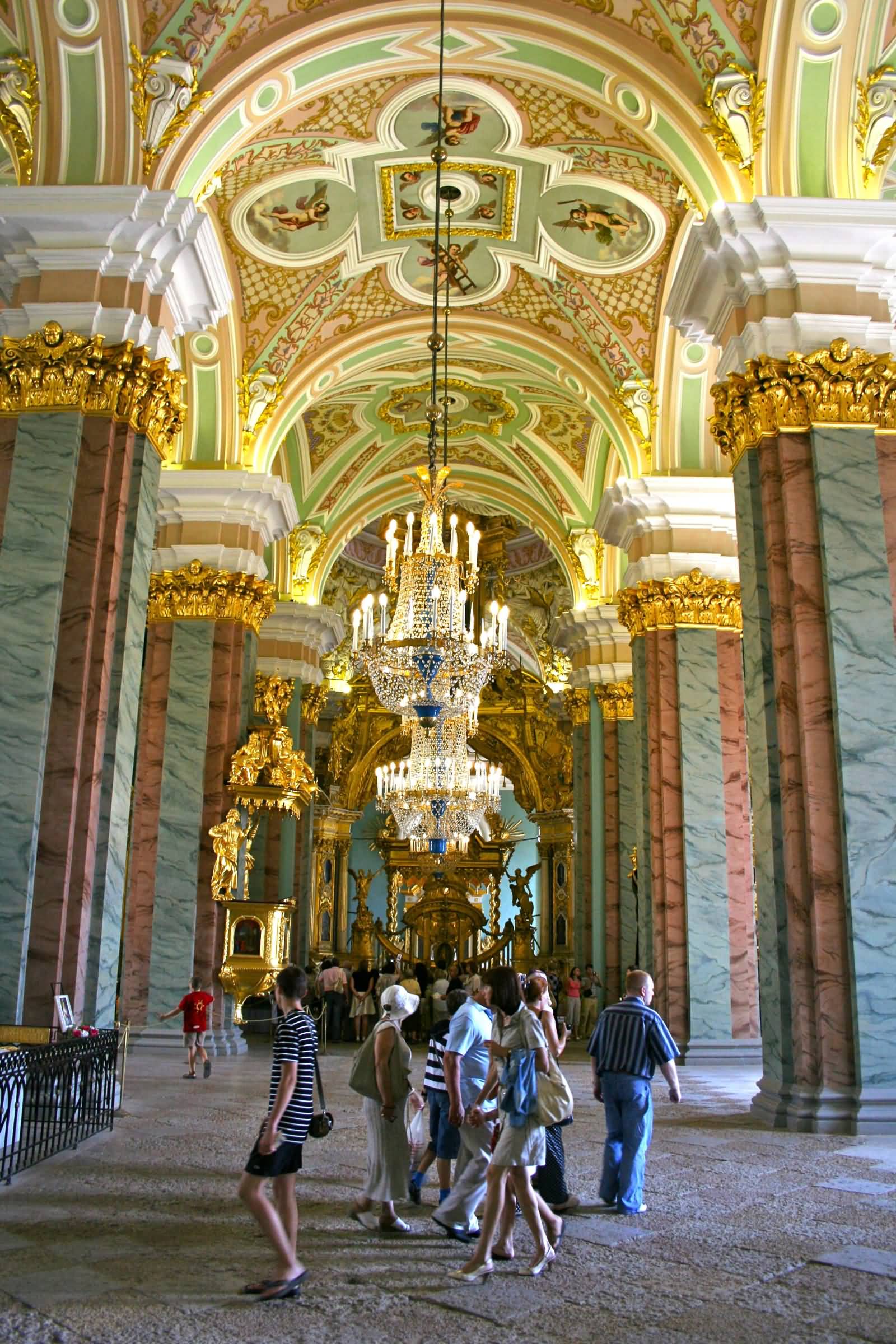 People Inside The Peter And Paul Cathedral