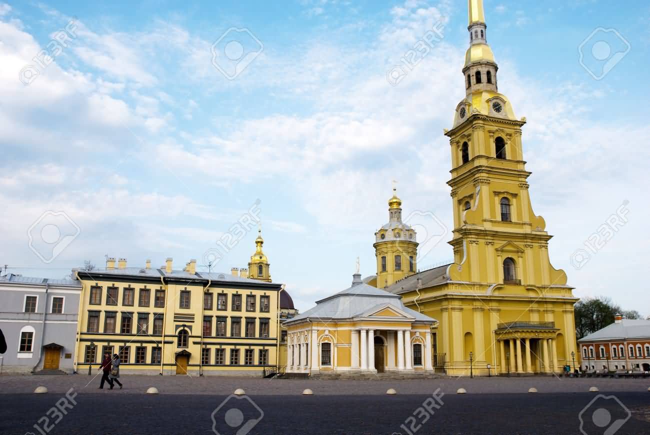 Peter And Paul Cathedral In Saint Petersburg, Russia