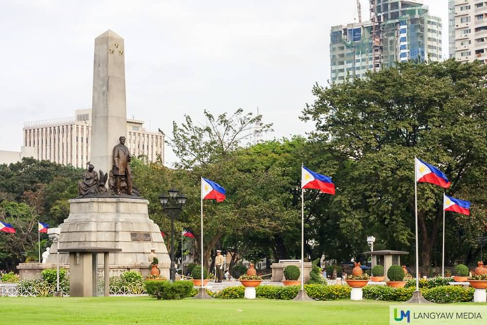 Rizal Monument As Seen From The Side In Rizal Park