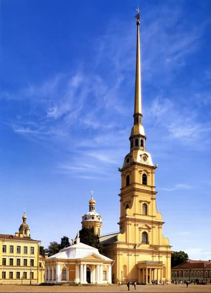 Saints Peter And Paul Cathedral In Saint Petersburg, Russia