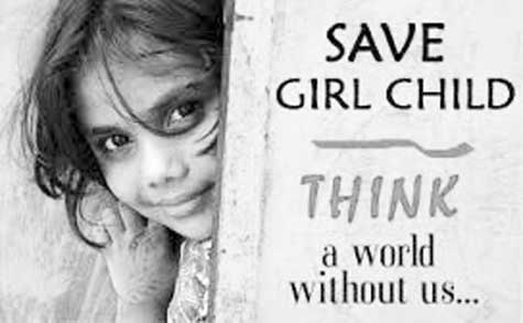 Save Girl Child Think A World Without Us Happy National Girl Child Day