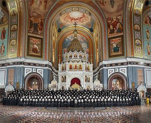 The Council Of Bishops Inside The Cathedral Of Christ The Saviour