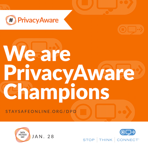 We Are Privacy Aware Champions Happy Data Privacy Day