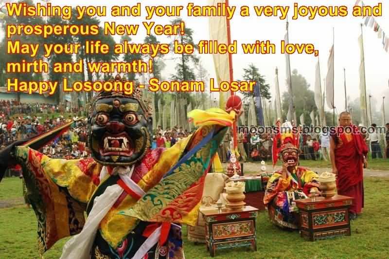 Wishing You And Your Family A Very Joyous And Prosperous New Year Happy Losoong Sonam Losar