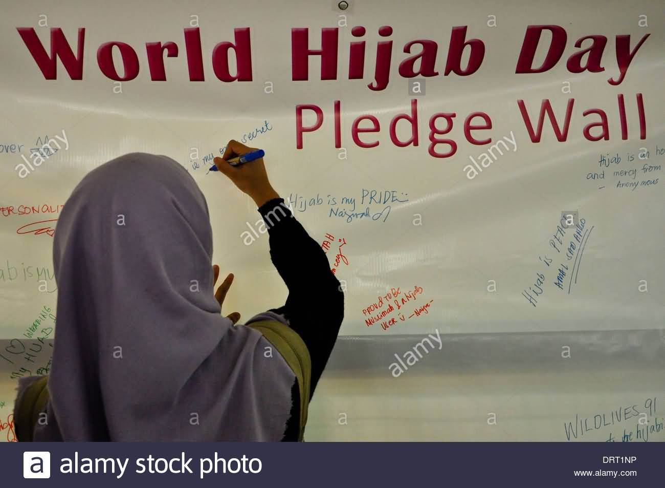 World Hijab Day Pledge Wall