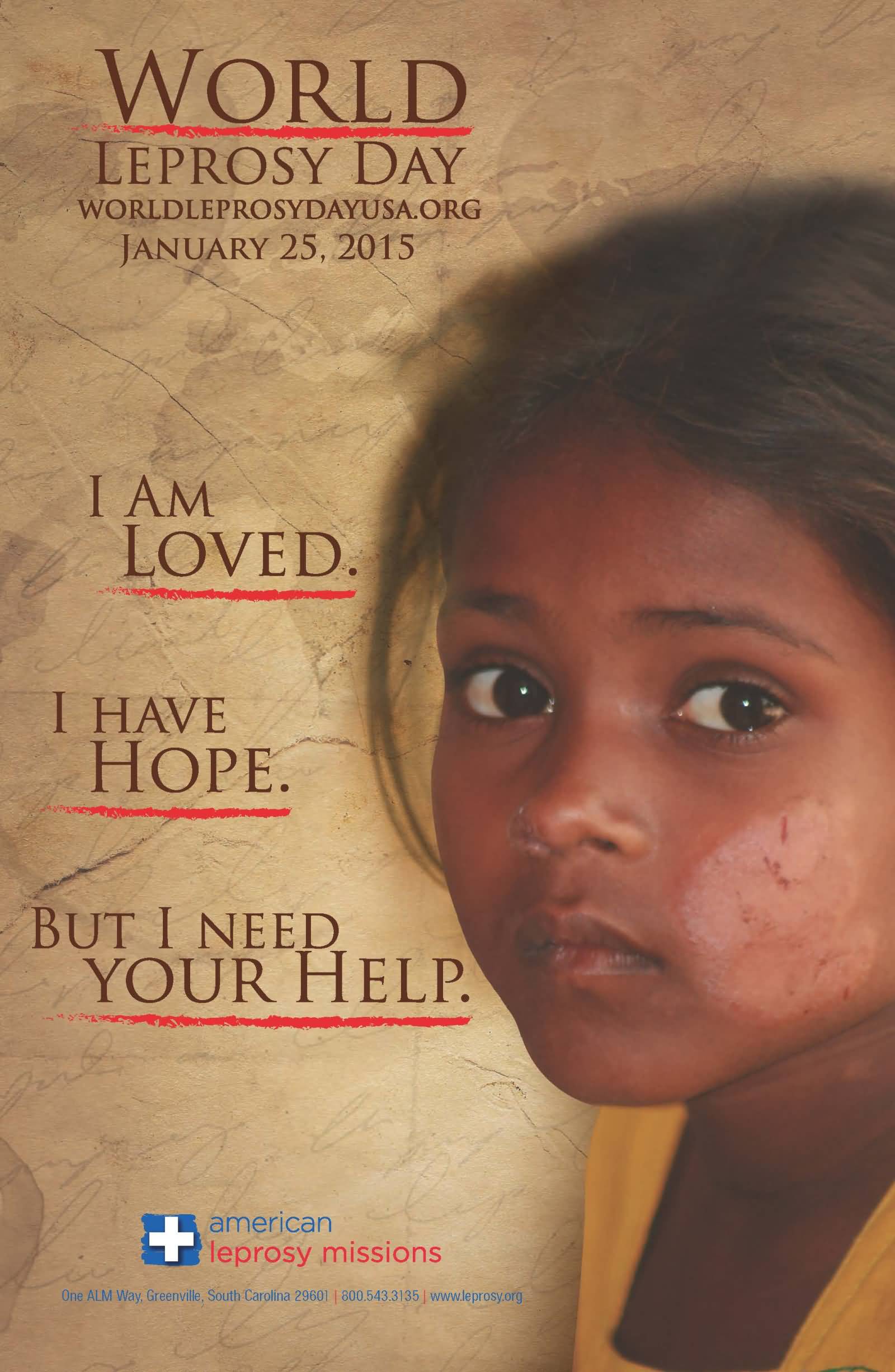 World Leprosy Day January 25 Poster