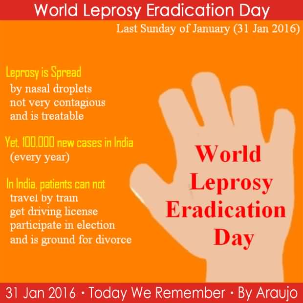 World Leprosy Eradication Day Poster