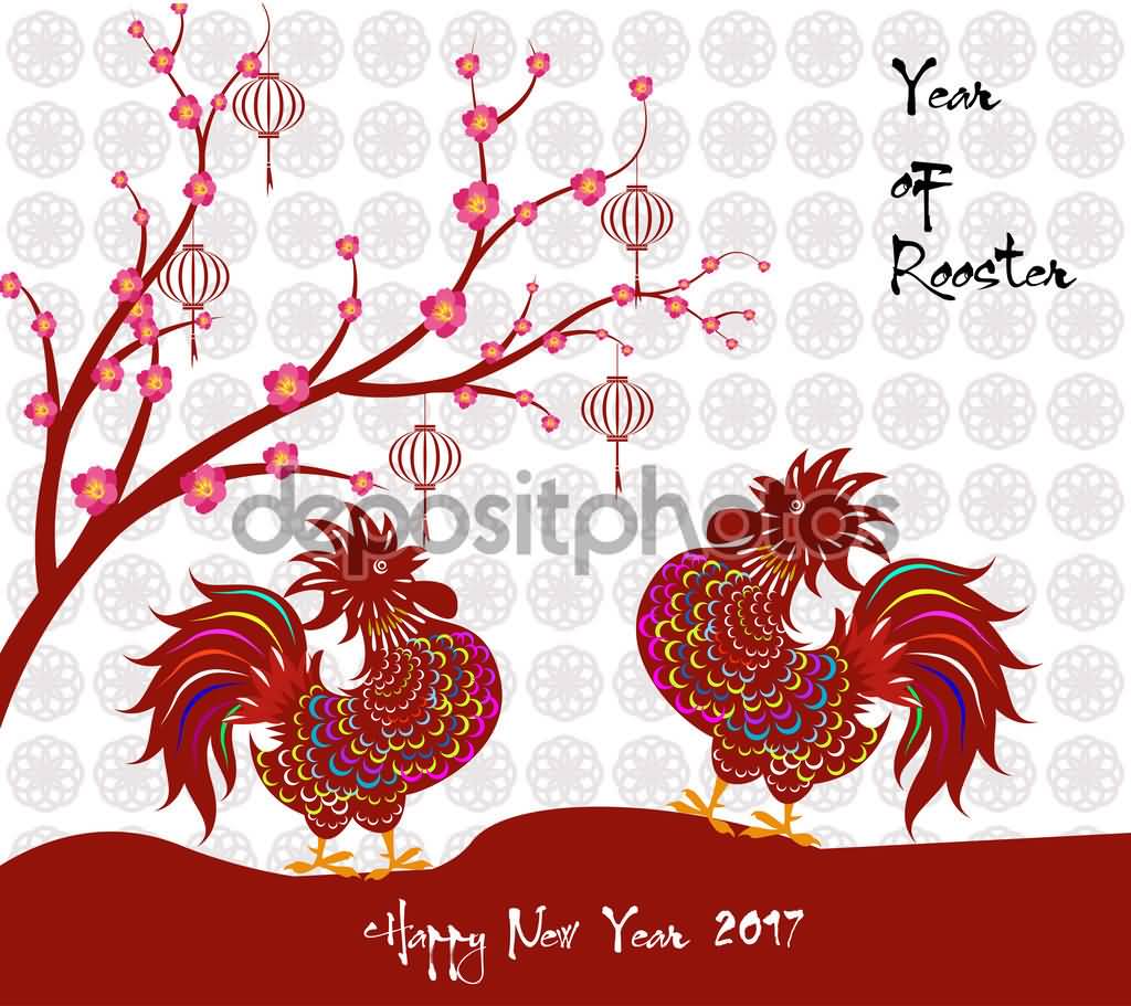 Year Of Rooster Happy Chinese New Year