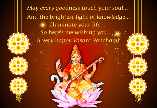 A Very Happy Vasant Panchami Greeting Card