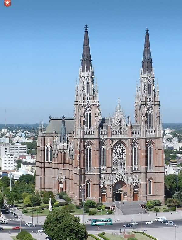 Aerial View Of The Cathedral Of La Plata
