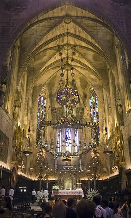 Altar Of The Palma Cathedral Inside View