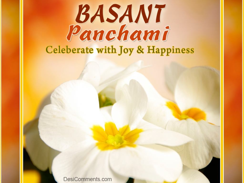 Basant Panchami Celebrate With Joy & Happiness Greeting Card