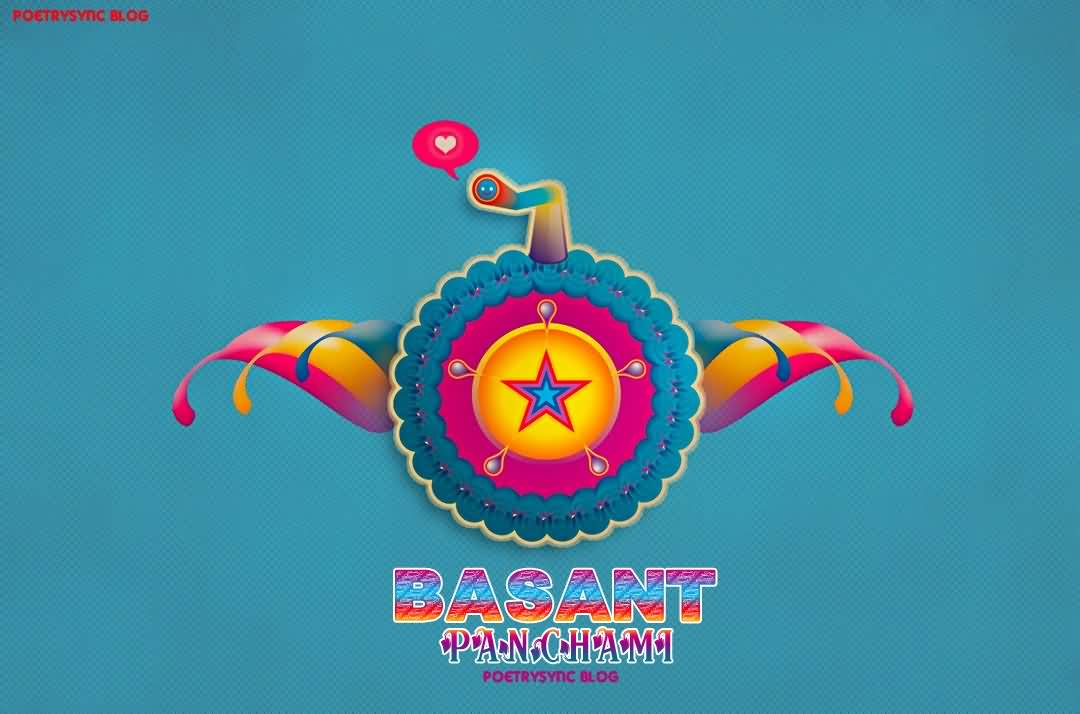 Basant Panchami Colorful Greeting Cad