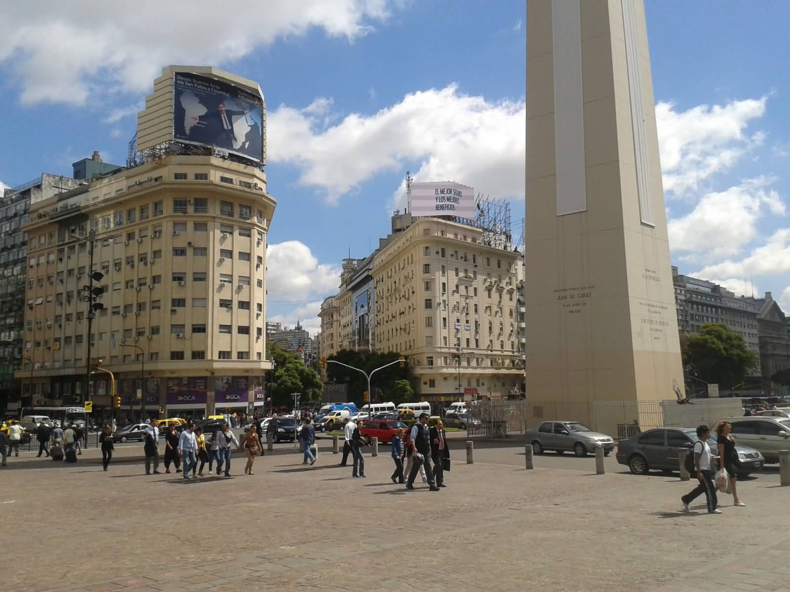 Base Of The Obelisco de Buenos Aires