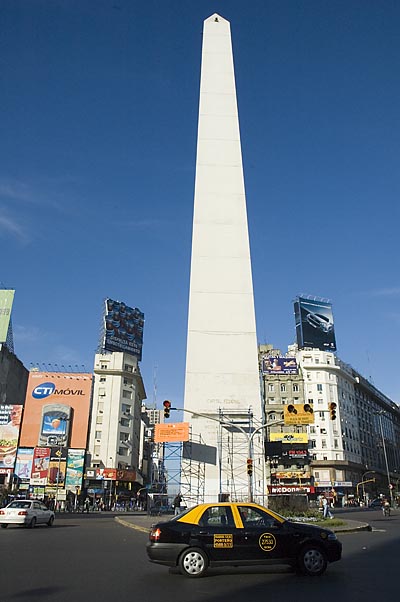 Beautiful Full View Of The Obelisco de Buenos Aires